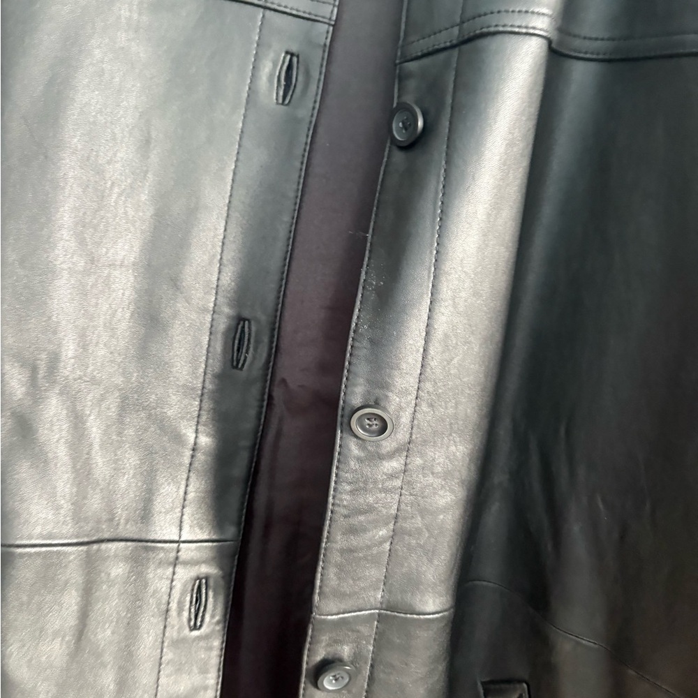Black Leather Jacket 3xl - Picture 3 of 7